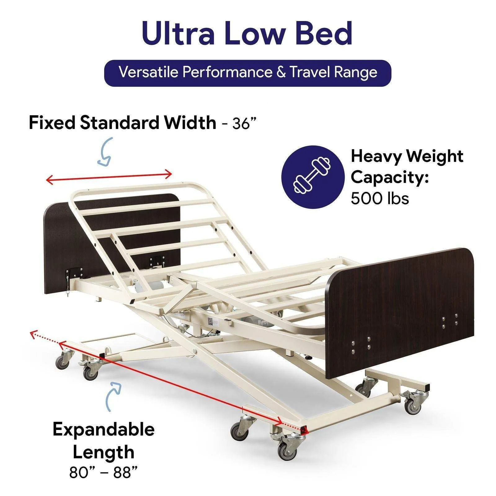 MedaCure Full Electric Hospital Bed Ultra Low