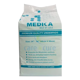 Medica Underpads (24"-36") 60cm X 90 cm 15 Pieces