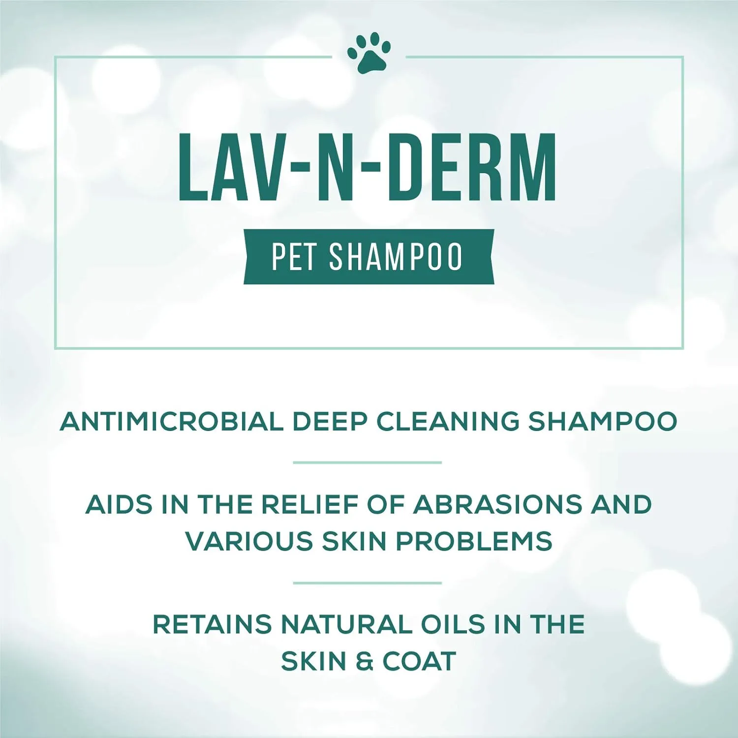Nature's Specialties Lav-N-Derm Ultra Concentrated Calming Antiseptic Dog Shampoo for Pets, Natural Choice for Professional Groomers, Relieves Various Skin Problems, Made in USA, 16 oz