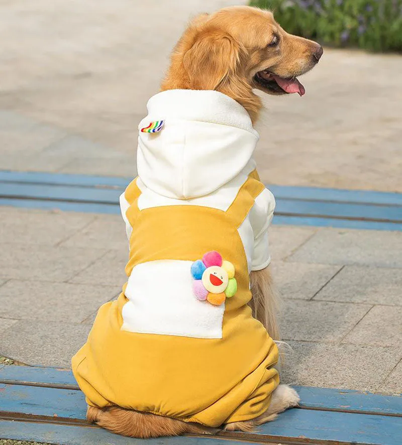 New autumn and winter warm medium and large dog pet clothes