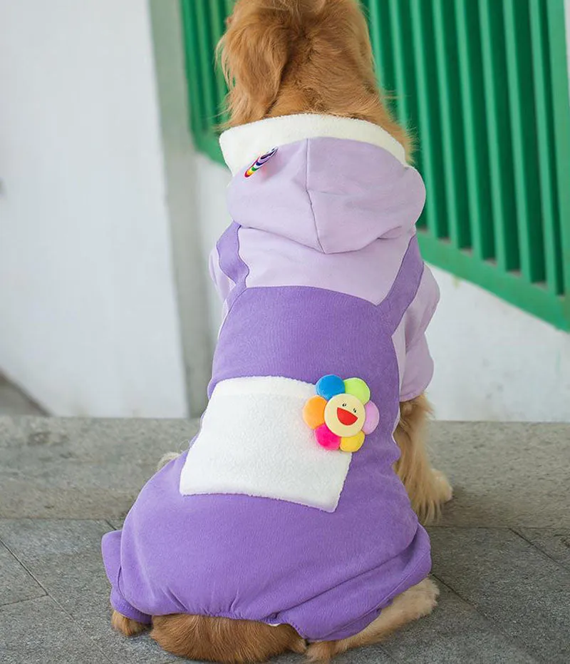 New autumn and winter warm medium and large dog pet clothes