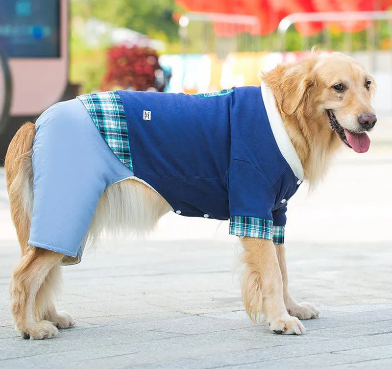 New autumn and winter warm medium and large dog pet clothes