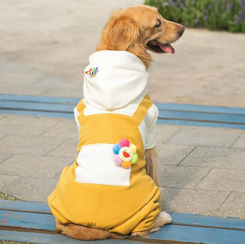 New autumn and winter warm medium and large dog pet clothes