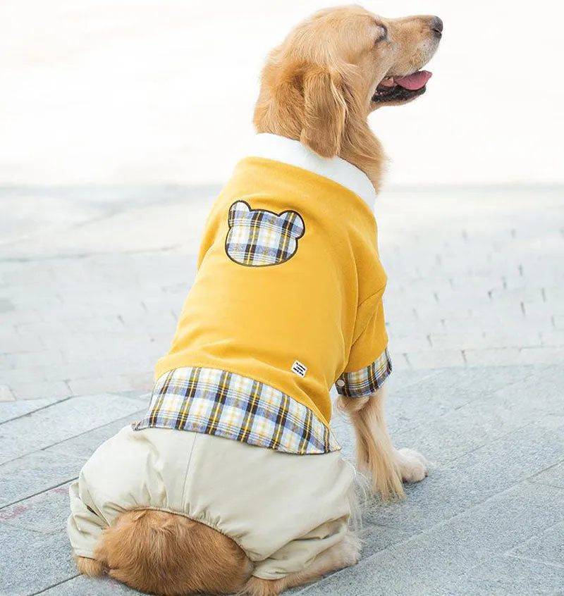 New autumn and winter warm medium and large dog pet clothes
