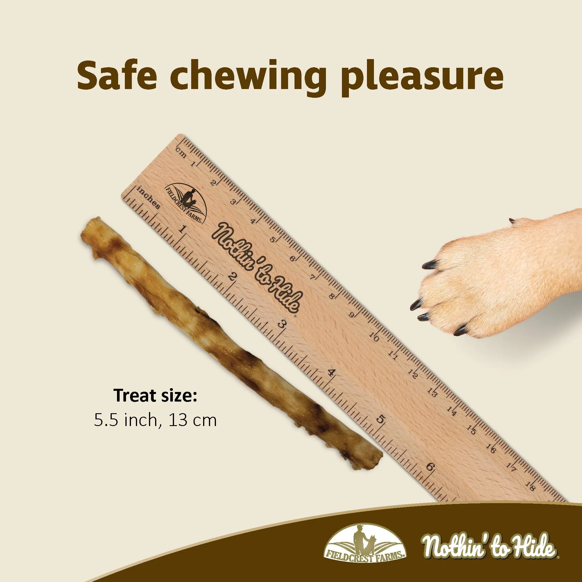 Nothin to Hide Beef Twist Stix Small Dog Treats 10 Pack