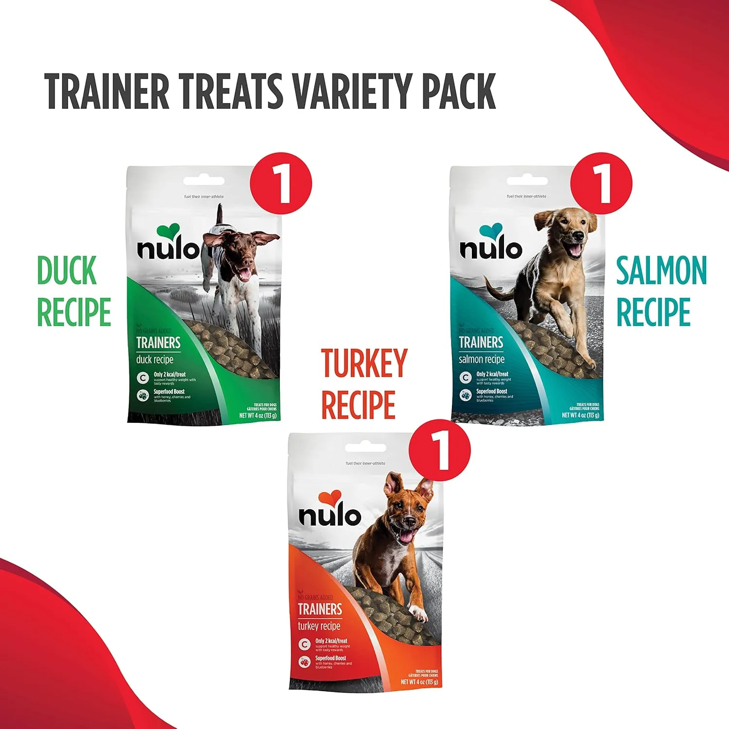 Nulo Freestyle Variety Flavors Healthy Dog & Puppy Training Treats, 4 Ounce Pouch