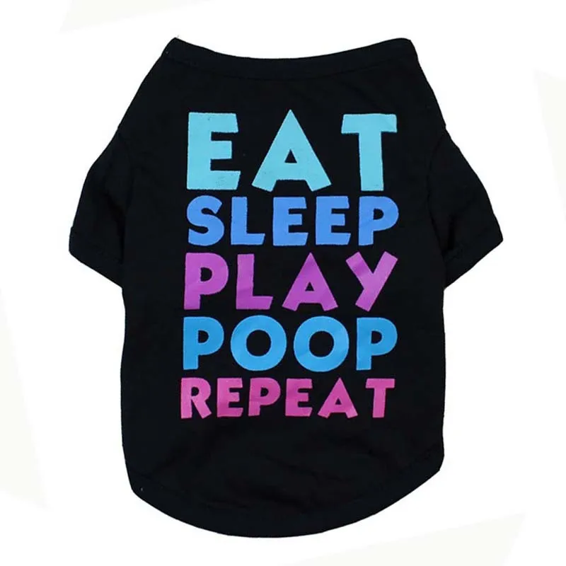 PawLife: Eat, Sleep, Play, Poop Repeat – Fun Pet T-Shirt for Dogs & Cats