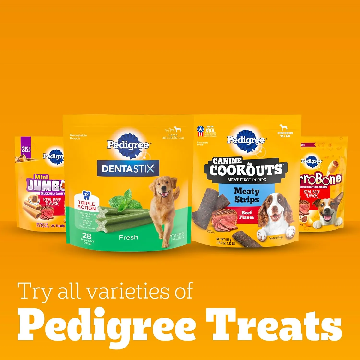 Pedigree Dentastix Dual Flavor Small Breed Dog Treats, Bacon & Chicken, 17.78 oz. Bag (84 Treats, Pack of 1)