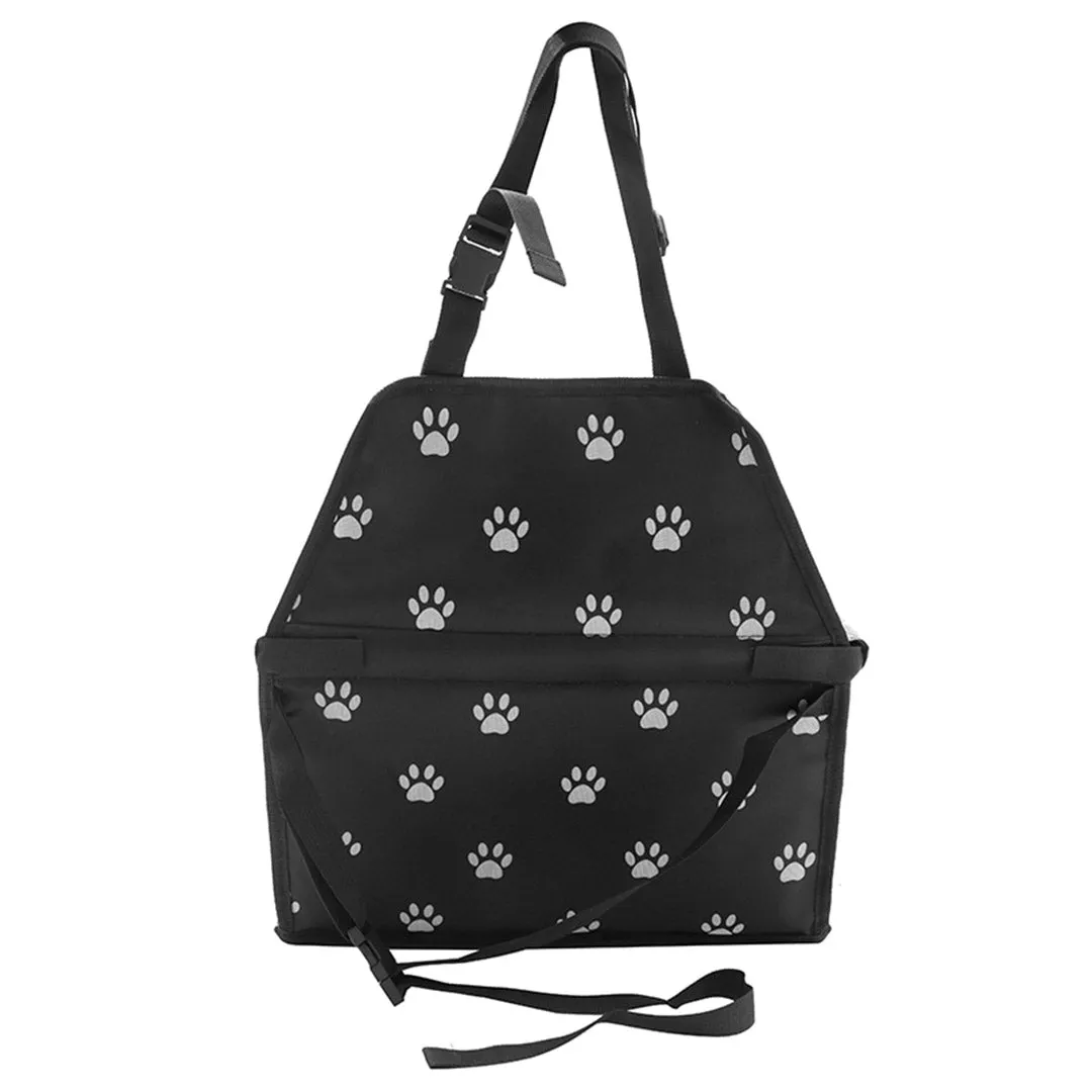 Pet Booster Car Seat Premium Waterproof Breathable Mesh Safety Travel Portable Dog Carrier Bag - Black