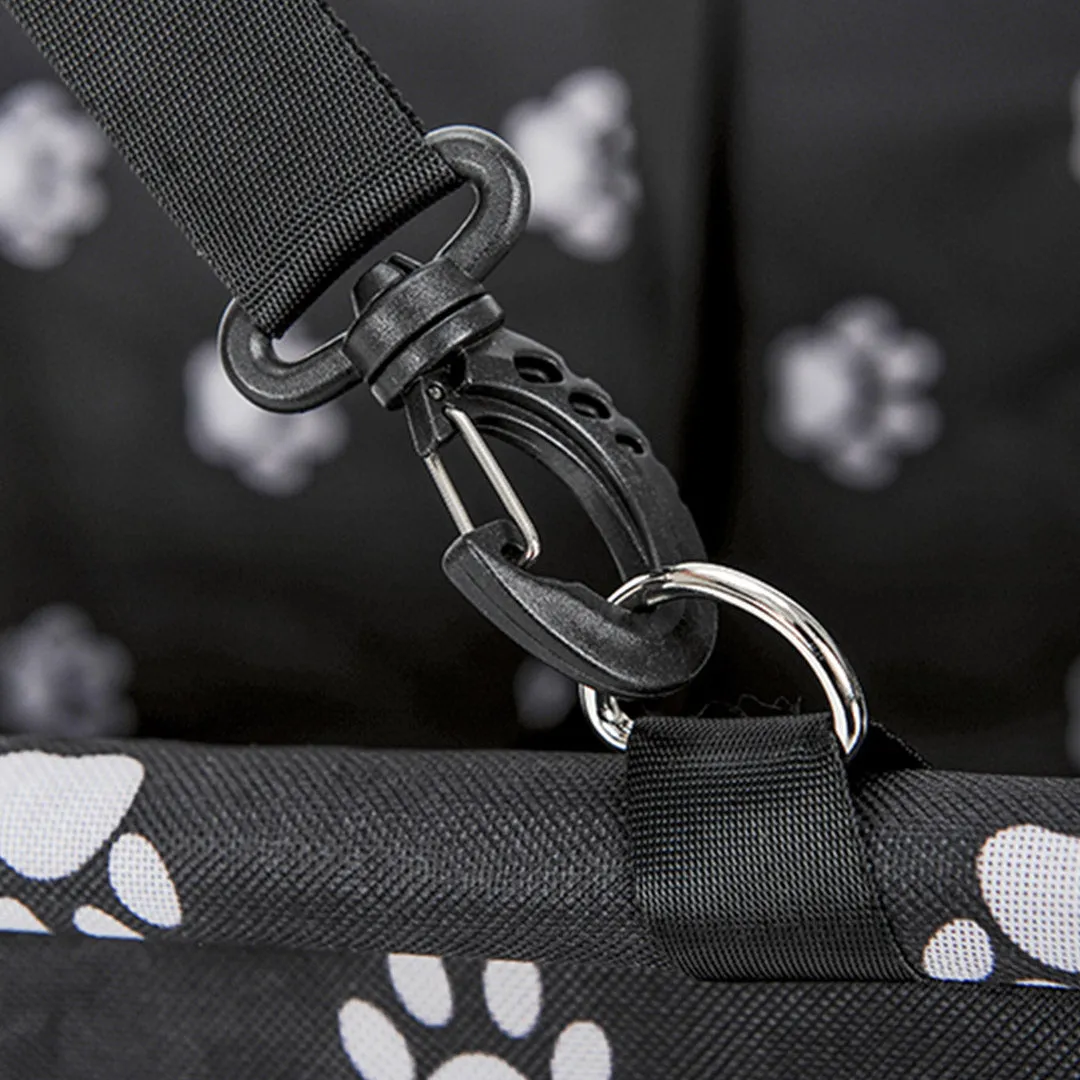Pet Booster Car Seat Premium Waterproof Breathable Mesh Safety Travel Portable Dog Carrier Bag - Black