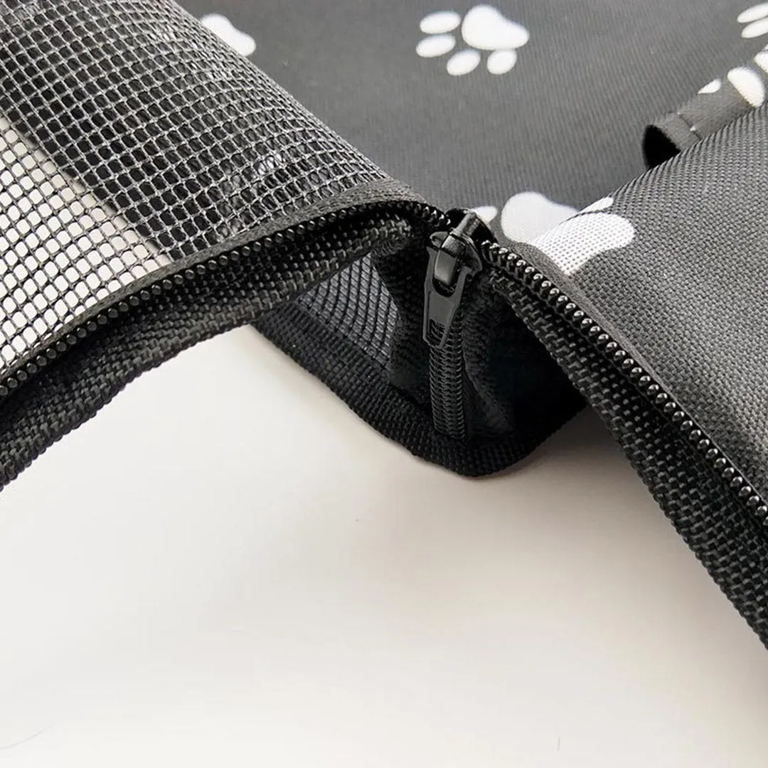 Pet Booster Car Seat Premium Waterproof Breathable Mesh Safety Travel Portable Dog Carrier Bag - Black