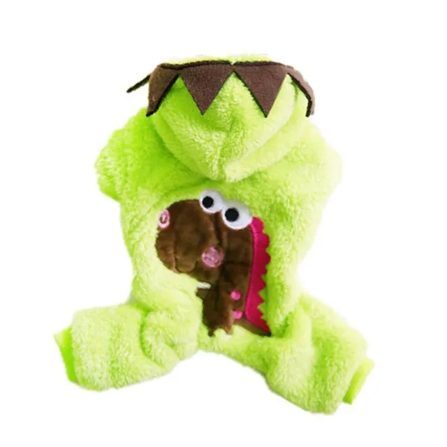 Pet Cat Dog Chenille Dinosaur Onesie