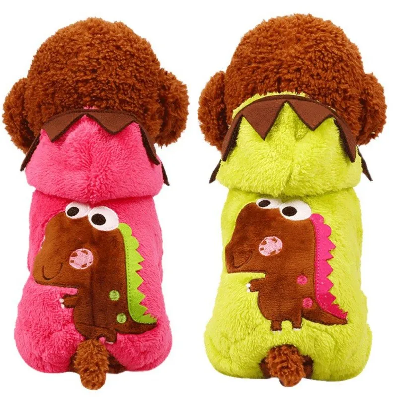 Pet Cat Dog Chenille Dinosaur Onesie