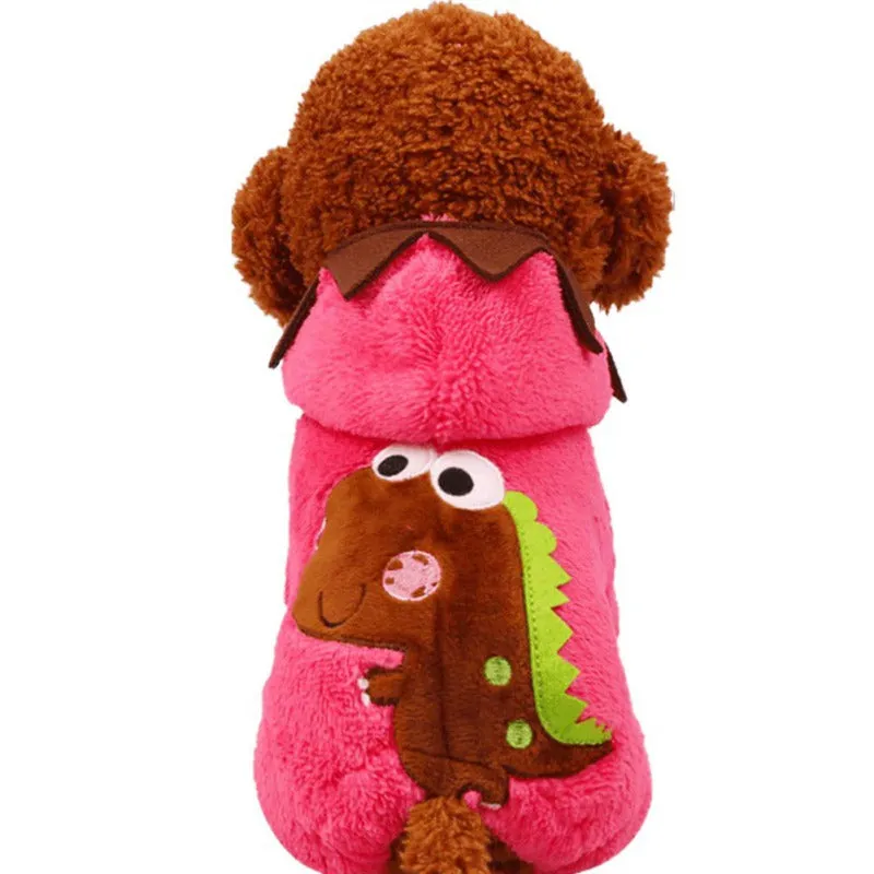 Pet Cat Dog Chenille Dinosaur Onesie