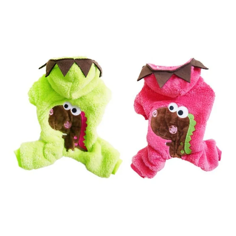 Pet Cat Dog Chenille Dinosaur Onesie