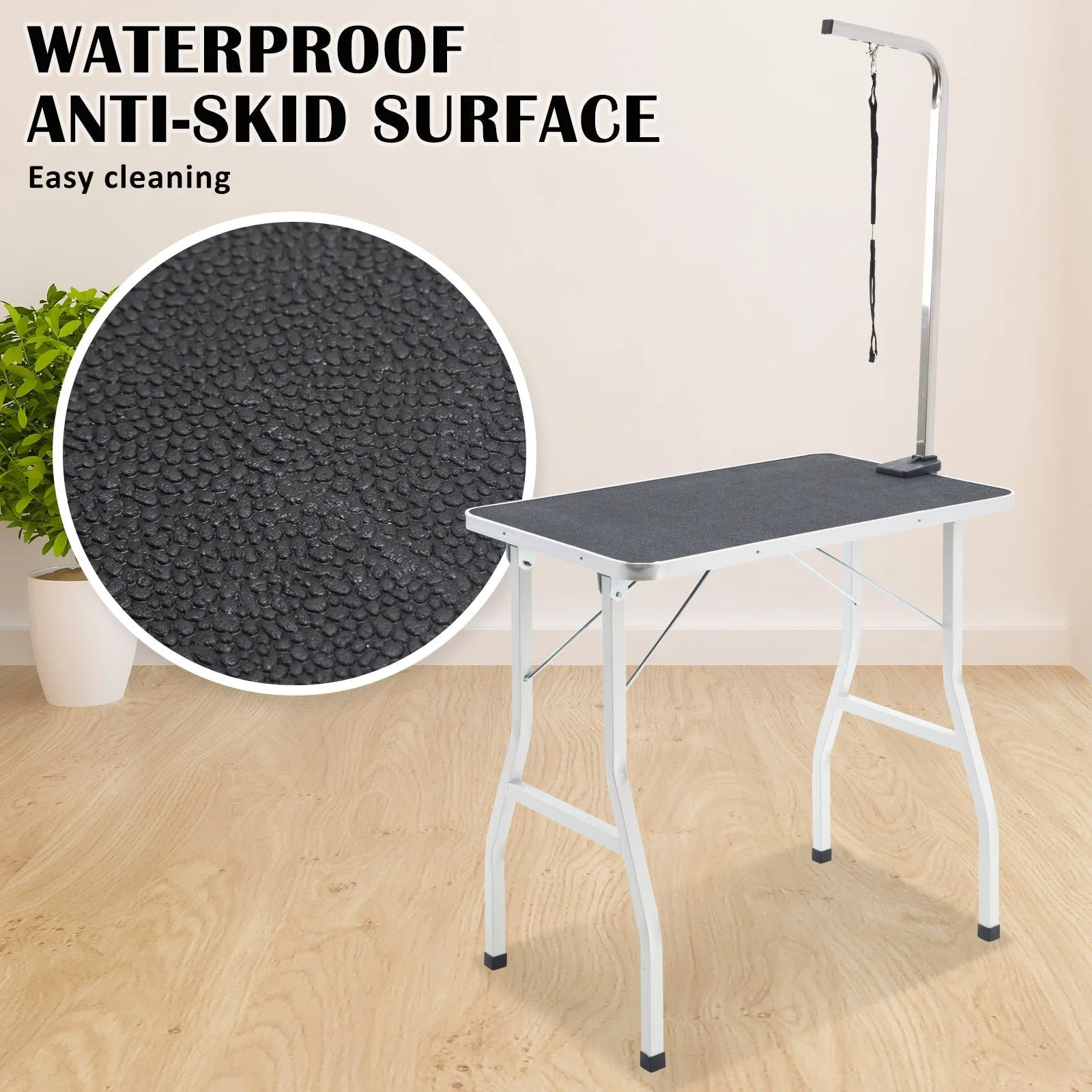 Pet Grooming Salon Table Dog Cat - 78cm Black