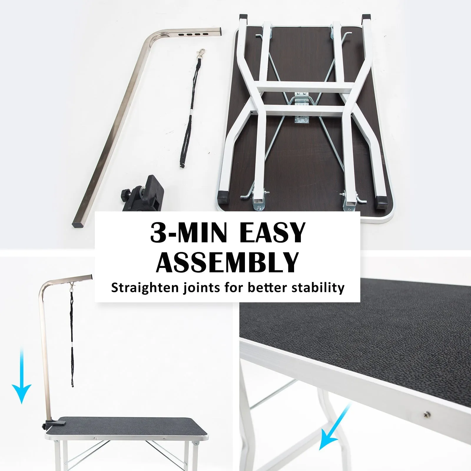 Pet Grooming Salon Table Dog Cat - 78cm Black