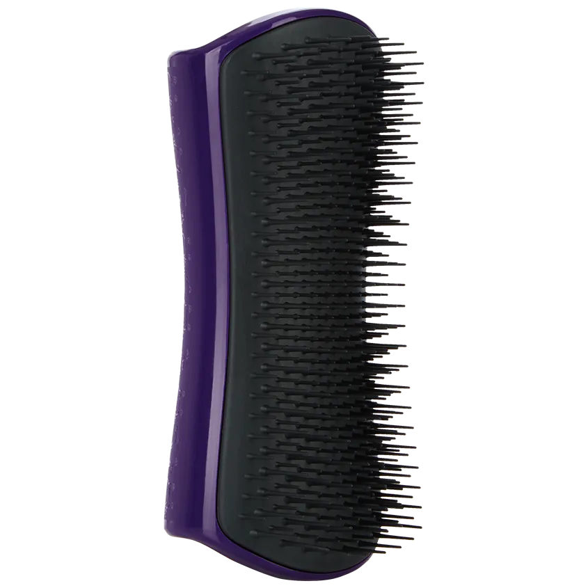 Pet Teezer Deshedding Large Dog Brush Purple & Grey