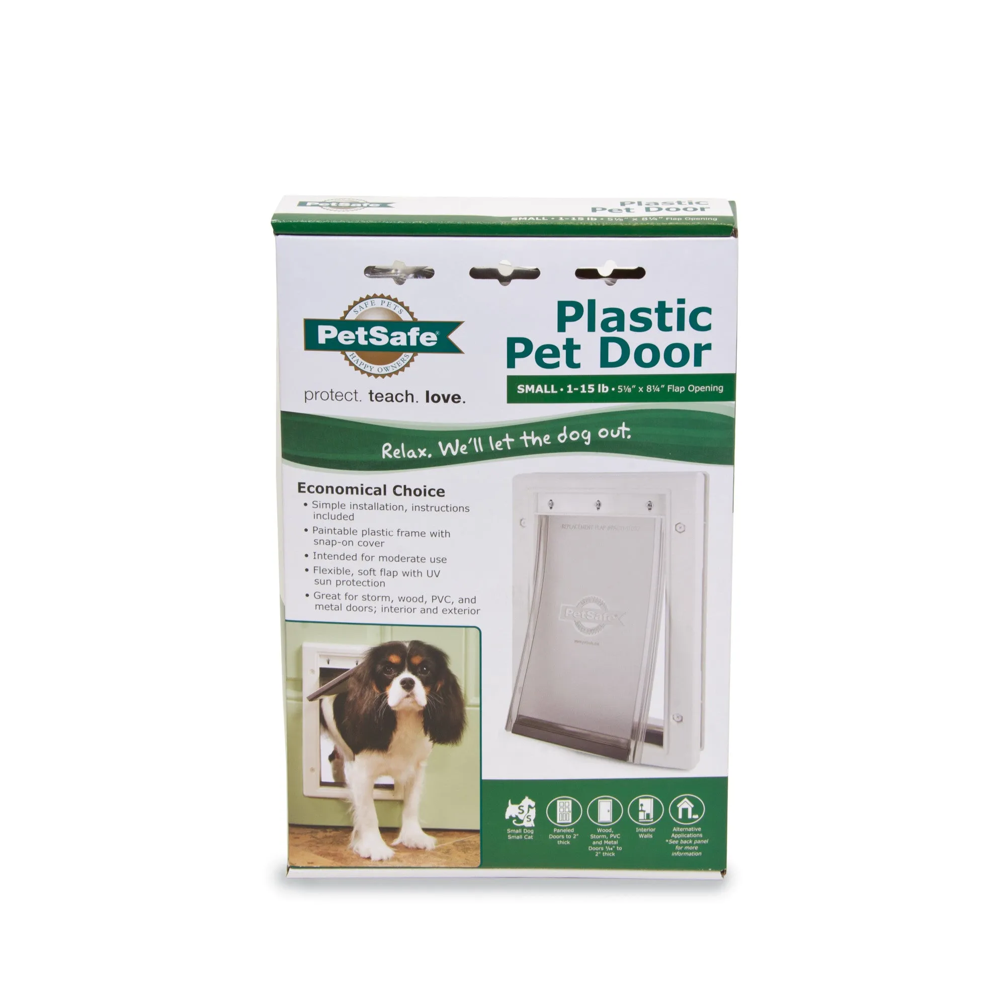 PetSafe Freedom Aluminum Pet Door for Dogs and Cats, Small, White, Tinted Vinyl Flap