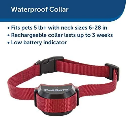 PetSafe Stubborn Dog Stay   Play Wireless Fence Receiver Collar, Waterproof and Rechargeable, Tone and Static Correction