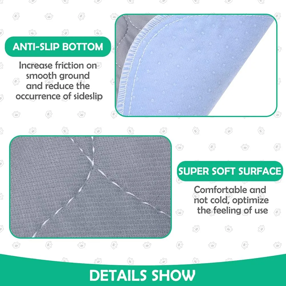 PUPTECK Washable Pee Pads for Dogs - 2 Pack 36" x 72" Waterproof Reusable Puppy Potty Training Pads Whelping Mat - Fast Absorption Non-Slip Pet Food Feeding Mat - Pad for Small Animals