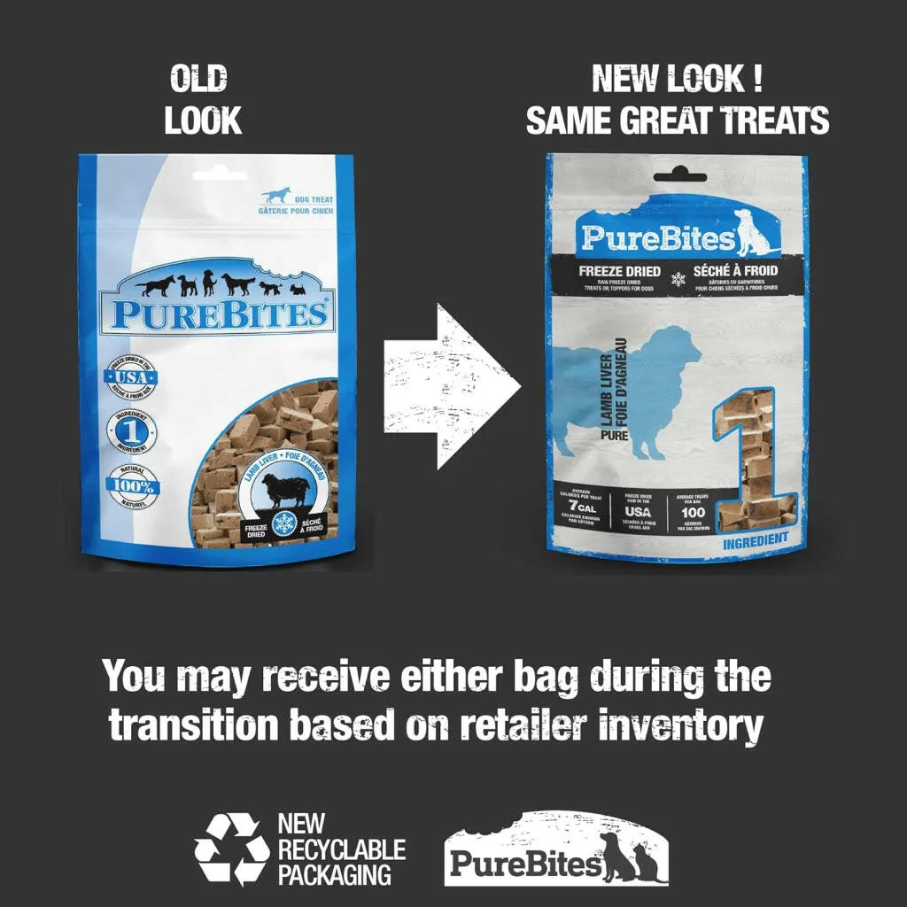PureBites Freeze Dried Lamb Liver Treats for Dogs  (1.58 oz)