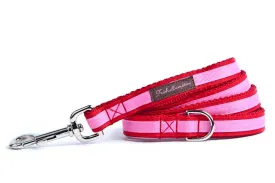 Red/Hot Pink Stripe 6ft Dog Leash - 325