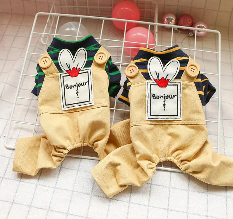Spring and summer Pet clothes four-legged casual dog clothes