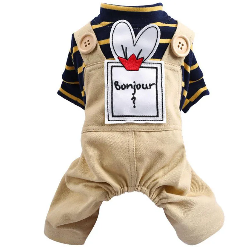 Spring and summer Pet clothes four-legged casual dog clothes