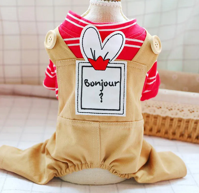 Spring and summer Pet clothes four-legged casual dog clothes