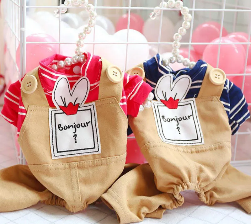 Spring and summer Pet clothes four-legged casual dog clothes