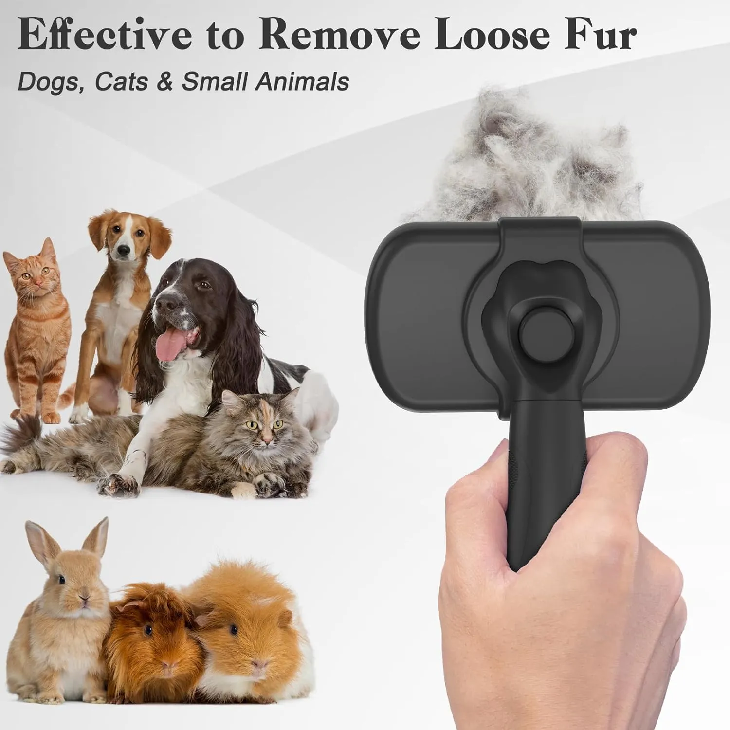 Swihauk Self Cleaning Slicker Brush for Dogs & Cats - Skin