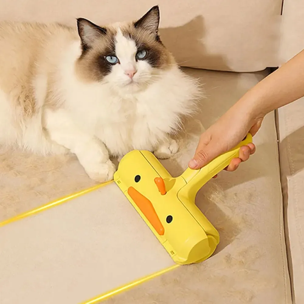Talking Dog Club Oh Duck! Lint Roller for Dogs and Cats