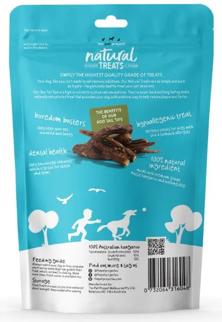 The Pet Project Dog Treat Kangaroo Tail Tips 4pk