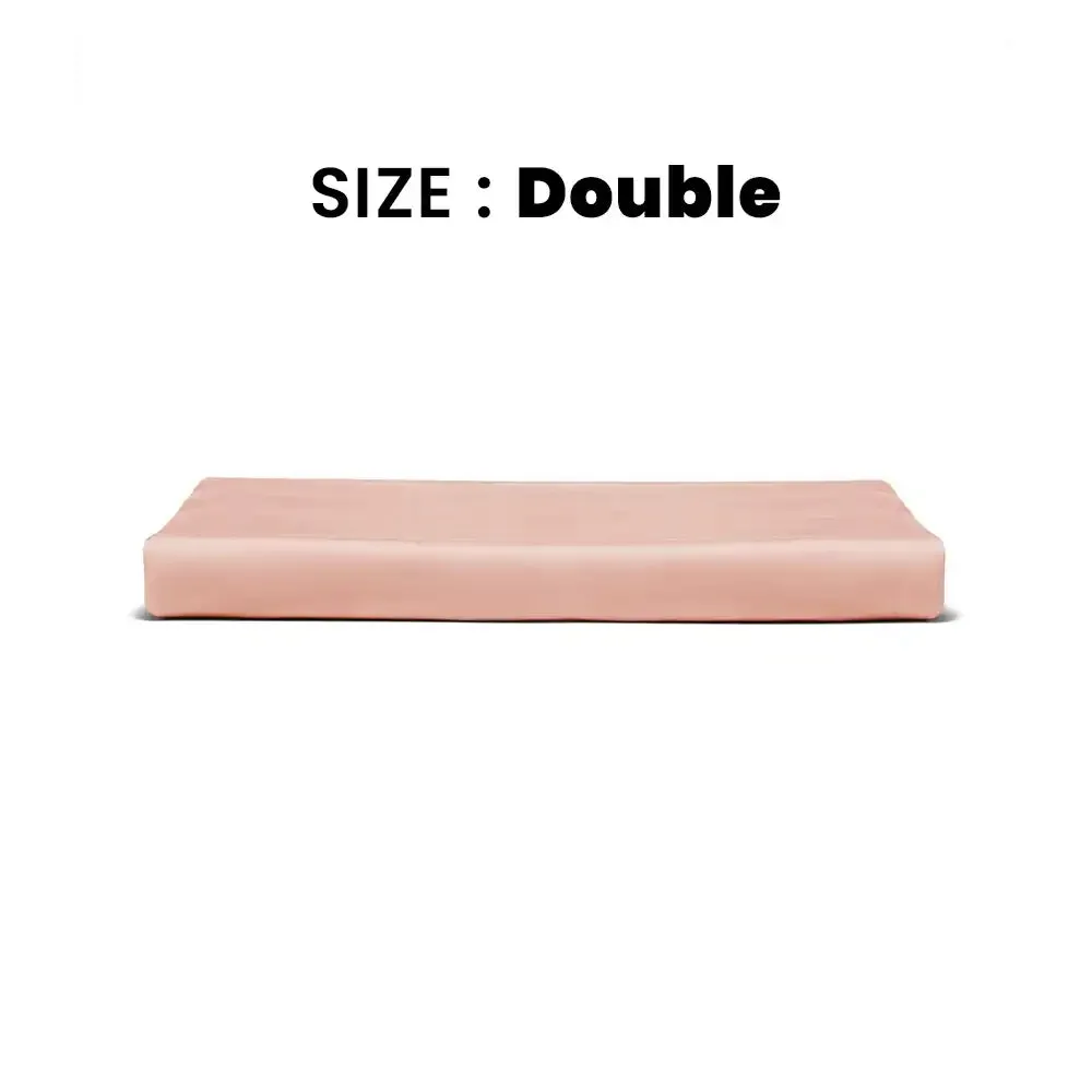 THS Giza Cotton Double Flat Bed Sheet Rose