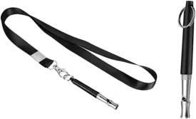 Totority 1 Set Pet Training Clicker Whistle for Dogs Leashes Dog for Large Dogs Puppy Essentials Clicker Training for Dog Training Clicker for Pets Button Clicker with Wrist Strap Black