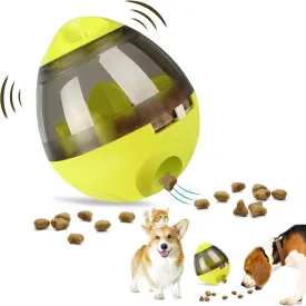 Tumbler Pet Toy, Automatic Pet Slow Feeder Treat Ball, Cat Dog Toy for Pet Increases IQ Interactive, Adjustable Treat Dog Ball Dispensing Dog Toys(Green)