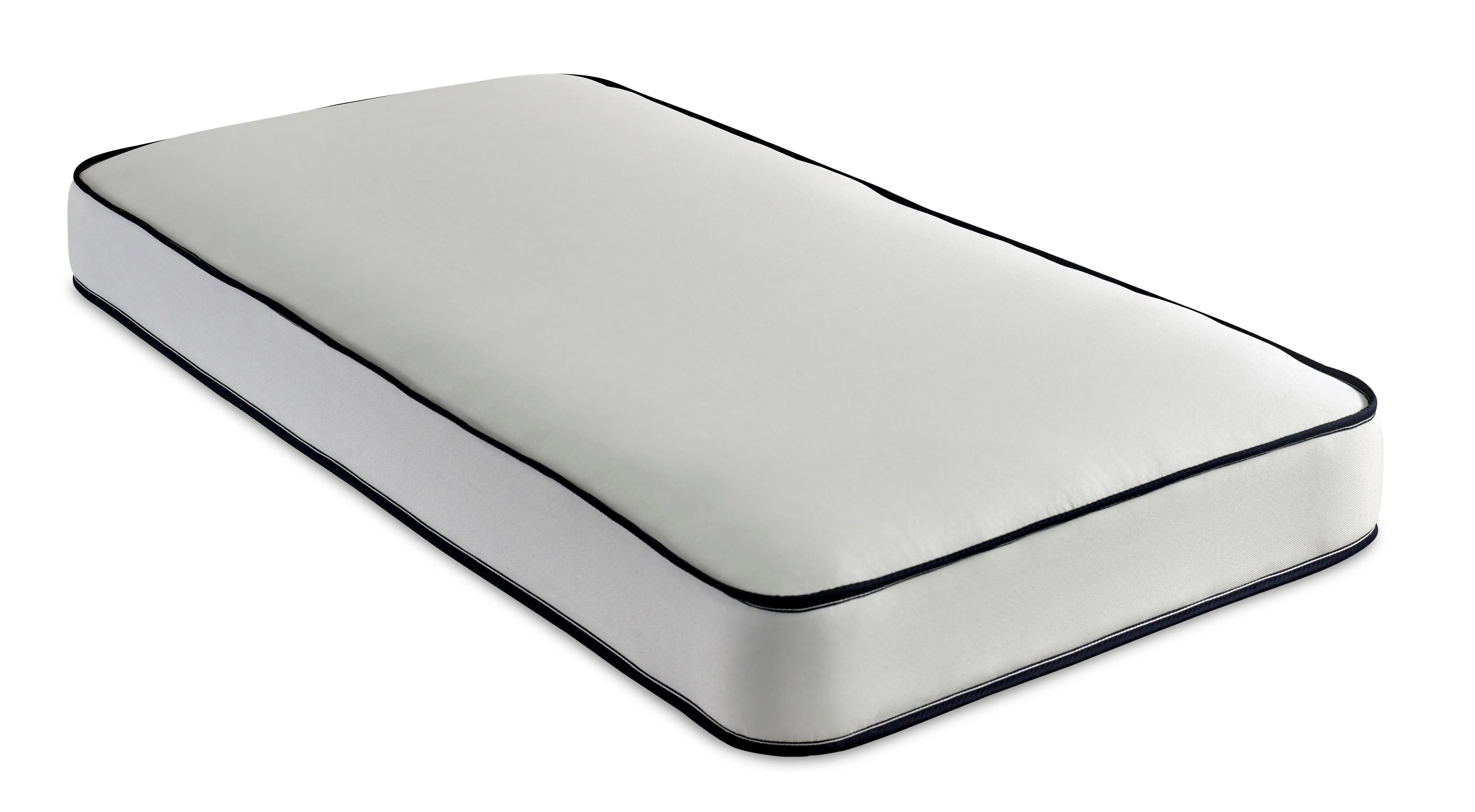 White Cloud Damask Dual side Dual life Flattop Foam Free Kids Value Spring Mattress